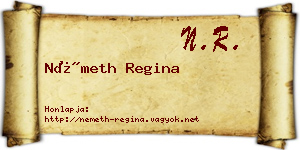 Németh Regina névjegykártya